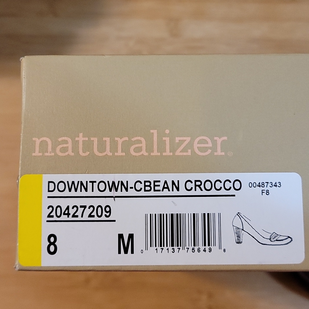 Naturalizer womens brown dress Shoes, small heel, brandnew, size 8M